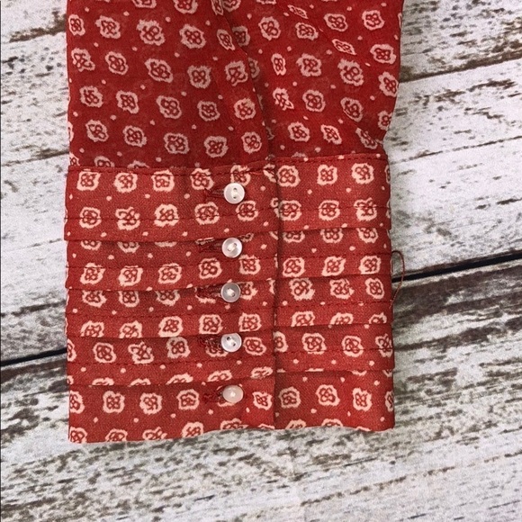 Patterson Kincaid Original Tangerine Blouse Sz S - Picture 13 of 14